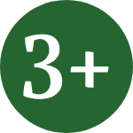 Number 3+ Icon